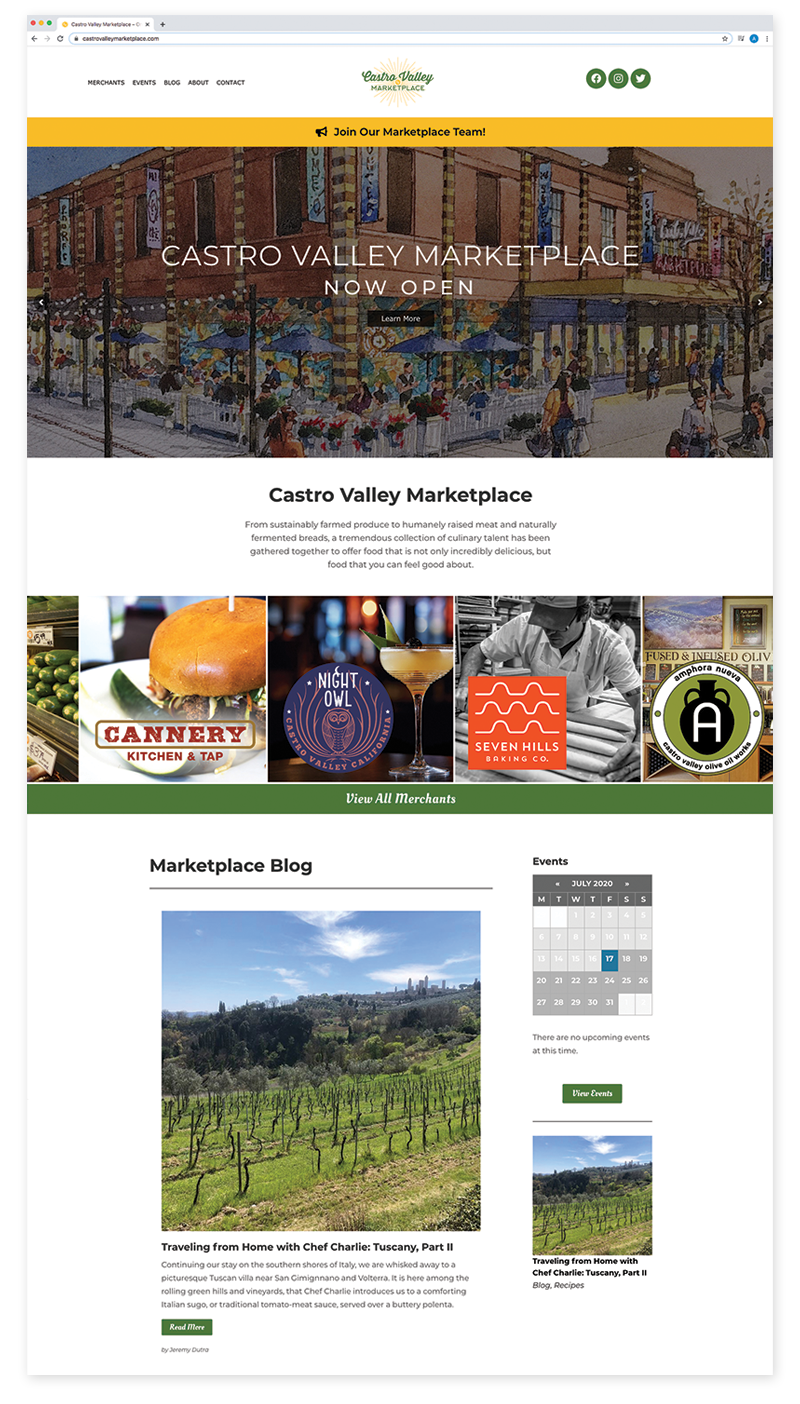 CVM Project Screenshot homepage 3