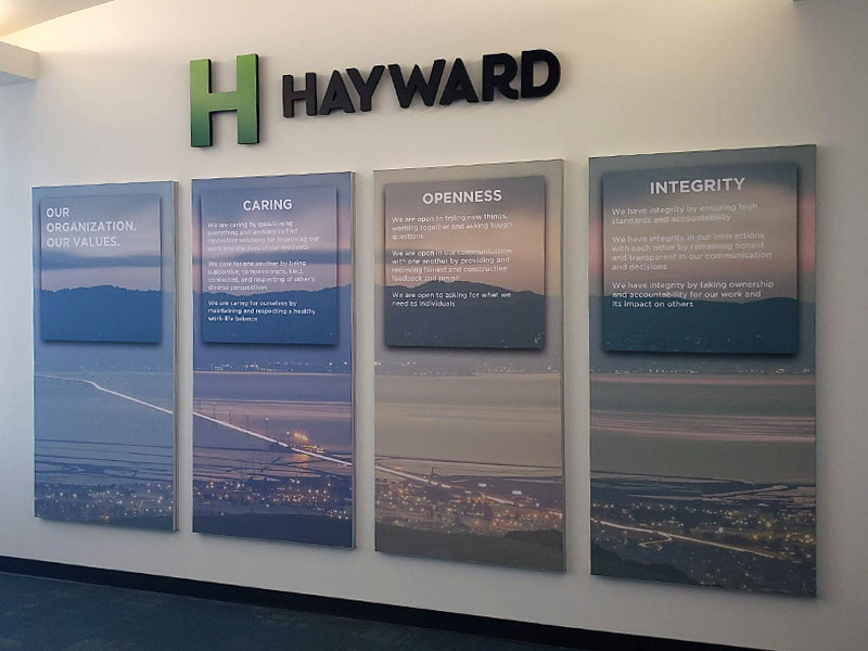 Dolphin Graphics Project City Of Hayward Large Format Wall Signage 6